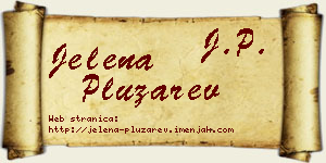 Jelena Plužarev vizit kartica